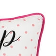 thumbnail image 2 of "Nap Queen" Pink Crown & Polka Dots Mini Accent Pillow 10" x 10", 2 of 5