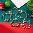 thumbnail image 2 of Top-keivon Charming Christmas-Themed Beaded Bracelet with Santa & Tree Charms - Stretchy Resin Bracelet for Women, Ideal Holiday Gift, Christmas Bracelet, 2 of 9