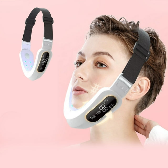 Ganfancp Reductor de Papada Inteligente V- Face Shaping Máquina Lifting Facial Dispositivo Lifting Facial Ofertas Flash 1 X Beauty Meter 1 X Cable de Carga Usb 1 X Correa Retráctil para El Hombro 1 M