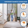 thumbnail image 3 of 1 Pcs 100*210cm Magnetic Anti-mosquito Door Curtain, Mosquito Net Door Curtain, 3 of 5