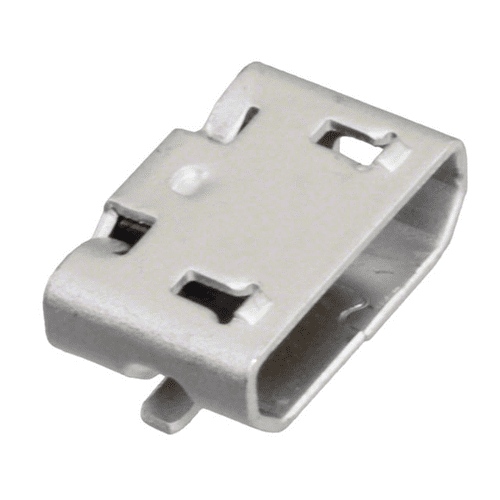 Pack of 4 0473461001 USB - micro B USB 2.0 Receptacle Connector 5 Position Surface Mount, Right Angle :RoHS, Cut Tape