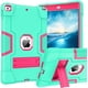 thumbnail image 1 of iPad 9th Generation 10.2 Case 2021, iPad 8th/7th Generation Case iPad 10.2 2020/2019 Case Kickstand Heavy Duty 3 en 1 High Impact Full-Body Rugged Shockproof Funda protectora para tablet Verde/Rosa Adepaton WMCH-338, 1 of 7