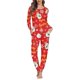 thumbnail image 1 of Conjunto de pijama de manga larga con estampado navideño para mujer, ropa de dormir informal, Jersey, a pedido, 2 piezas, 1 of 4