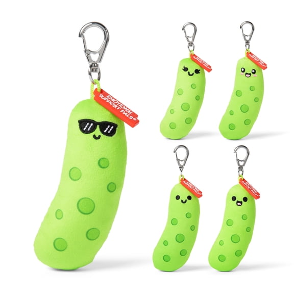 Emotional Support Pals Pickle Plush Keychain Bag Charm