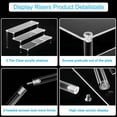 thumbnail image 2 of Acrylic Display Risers, Perfume Stand Organizer, Clear Acrylic Shelf Risers for Stands for Food, Tabletop Use, 2 of 7
