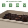 thumbnail image 6 of Aoodor Raised Garden Bed Kit with Legs, 3Pcs Self-Watering Planter Boxes for Outdoor Gardening - Khaki, 6 of 8