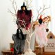 thumbnail image 5 of De Halloween, Colgante De Gato Esqueleto De Bruja, Lindo Fantasma Volador Para Patio, Césped, Jardín, Fiesta, Decoraciones De Vacaciones Inevent HA046691-03, 5 of 6