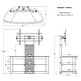 thumbnail image 2 of TransDeco TV Stand with Mount for 35 to 80-Inch OLED LED LCD 4K TV TD600B, 2 of 4