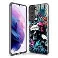 thumbnail image 3 of MUNDAZE Samsung Galaxy Note 9 Shockproof Clear Hybrid Protective Phone Case Skulls Graffiti Painting Art Cover, 3 of 5