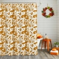 thumbnail image 2 of Mushroom Floral Shower Curtains for Bathroom, Thanksgiving Fall Waterproof Fabric Shower Curtain for Bathroom Bathtub Decoration, Machine Washable, 54x"78", 2 of 9