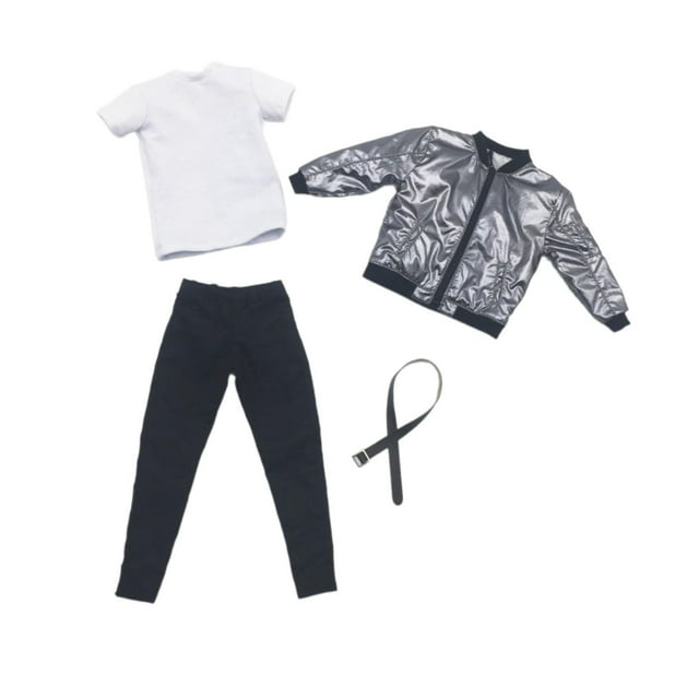 Figuras de acción a escala 1:6, traje de chaqueta con lentejuelas, modelo de ropa de cuerpo masculino de 12 ", disfraz que incluye chaqueta,