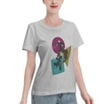 thumbnail image 2 of T-Shirt Basique à Manches Courtes pour Femmes Style de Rue Demon Slayer, 2 of 6