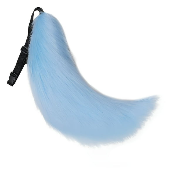 GJX Faux Fur Animal Big Tail Fox Cat Dog Wolf Tail Set Halloween Party Costume Accessory 70cm