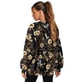 thumbnail image 2 of HELLHERO Flower Hummingbird Print Crewneck Sweatshirt, Long Sleeve Pullover Tops Fashion Oversized Sweatshirt for Women Size XL, 2 of 7