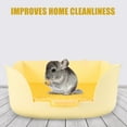 thumbnail image 3 of OULII Bunny Litter Pan Plastic Yellow For Rabbit Pet Cage 1Pcs, 3 of 7