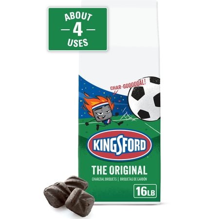 Kingsford Original Charcoal Briquettes for Grilling, Soccer Limited Edition, 16 lbs Bag