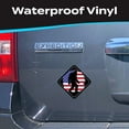 thumbnail image 5 of Stickios American Flag Decal - Bigfoot Distressed Flag Vinyl Sticker For Your Car, Jeep, Truck, Water Bottle, Laptop - American Bigfoot (6.3"x6.3"), 5 of 7