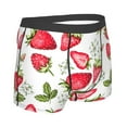 thumbnail image 3 of Disketp Strawberry1 Men'S Boxer Briefs,Soft And Breathable Cotton Underwear With Comfortflex Waistband, 3 of 8