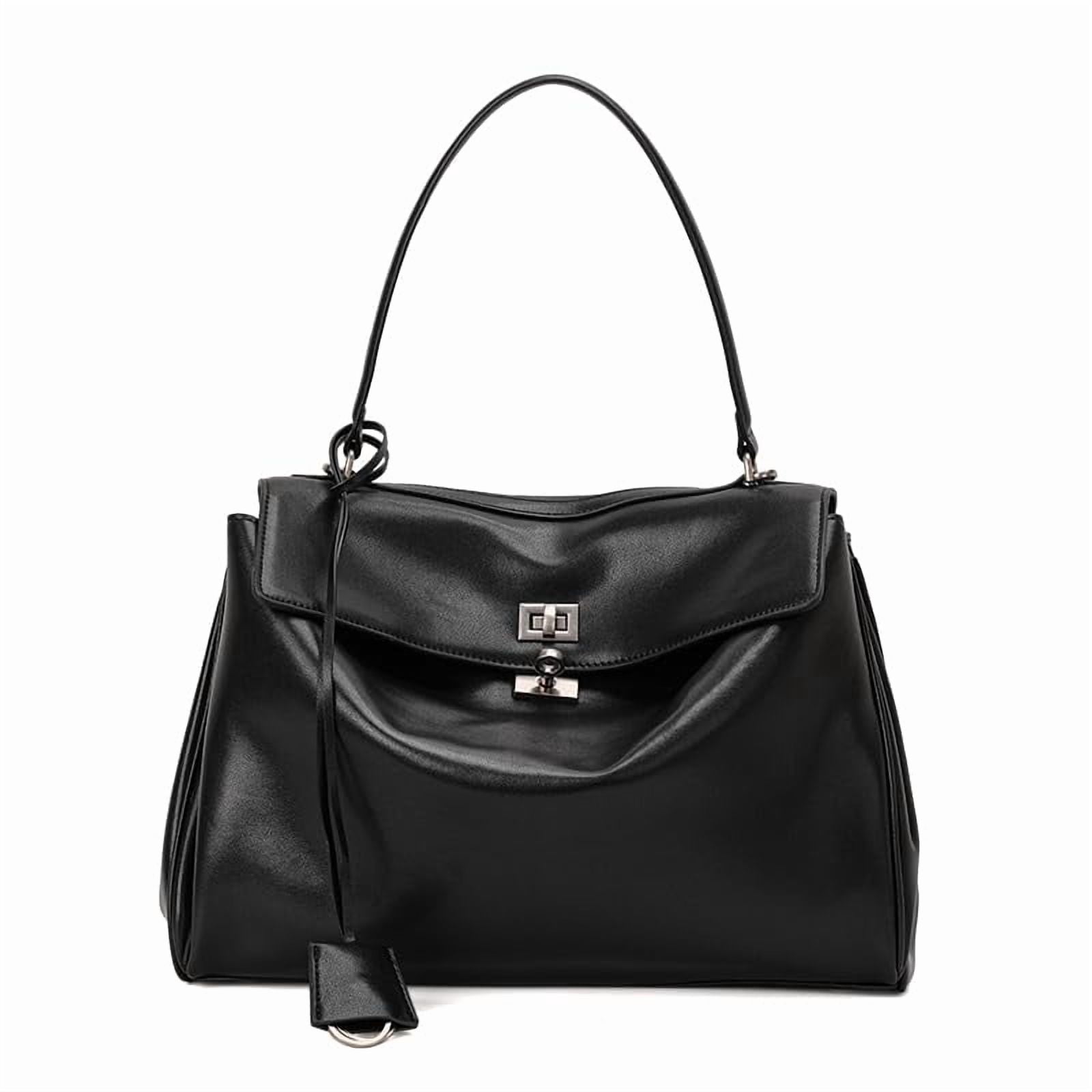 Soft Genuine Leather Rodeo Women's Bag Large Capacity Handbag Underarm Bag Casual Lazy Bag Niche Commuting Cowhide Shouder
