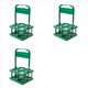 thumbnail image 1 of 3X Portabebidas de Plástico Plegable con 4 Orificios, Portabebidas Reutilizable con Asa Portabebidas Portátil Verde, 1 of 2