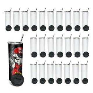  MECOLOUR Sublimation Straight Skinny Tumblers 30 OZ Sublimation  Stainless Steel Blanks Bulk,Double Wall Vacuum Insulated Tumblers,Metal  Water Cup(25Pack White) : Arts, Crafts & Sewing