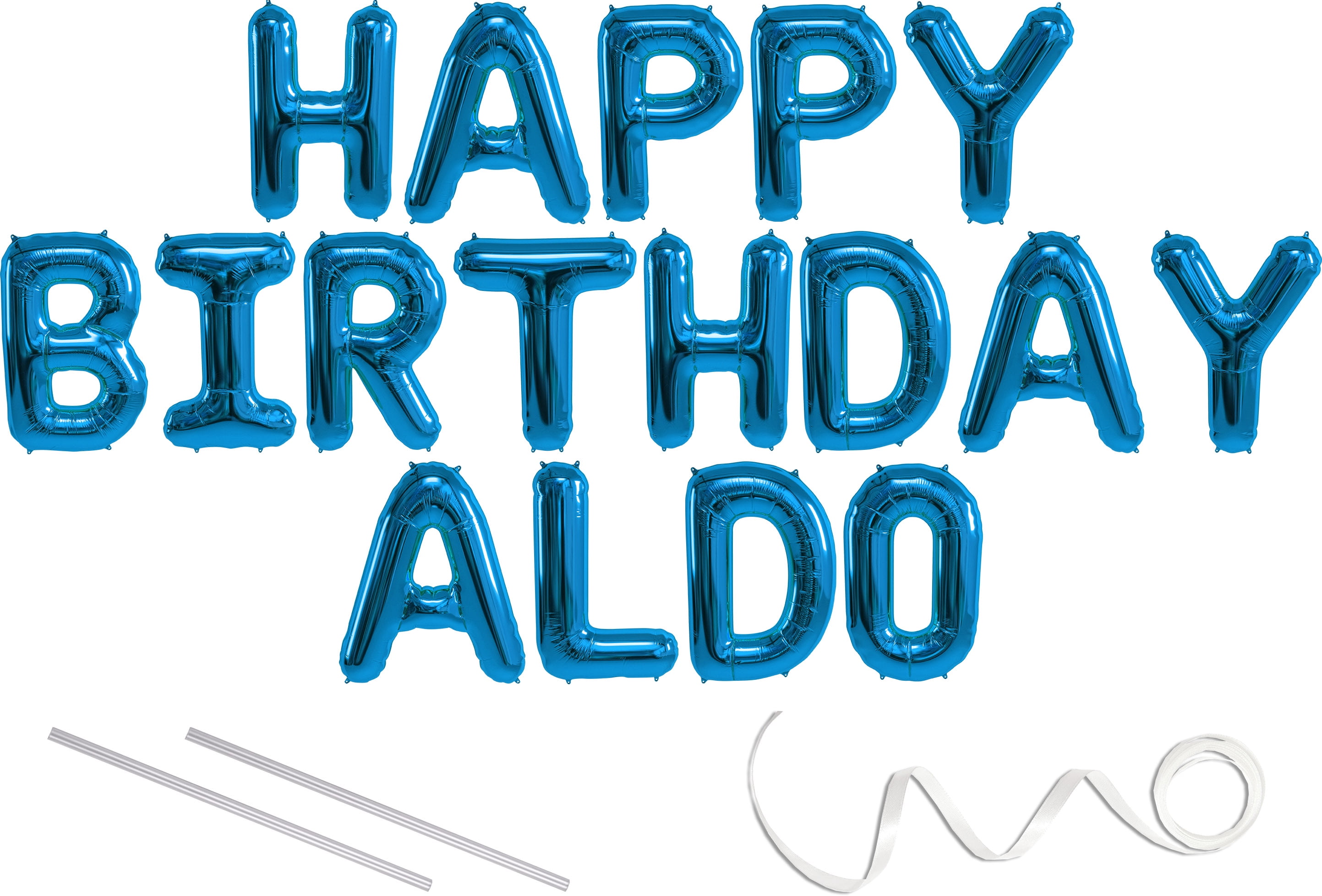 Aldo, Happy Birthday Mylar Balloon 