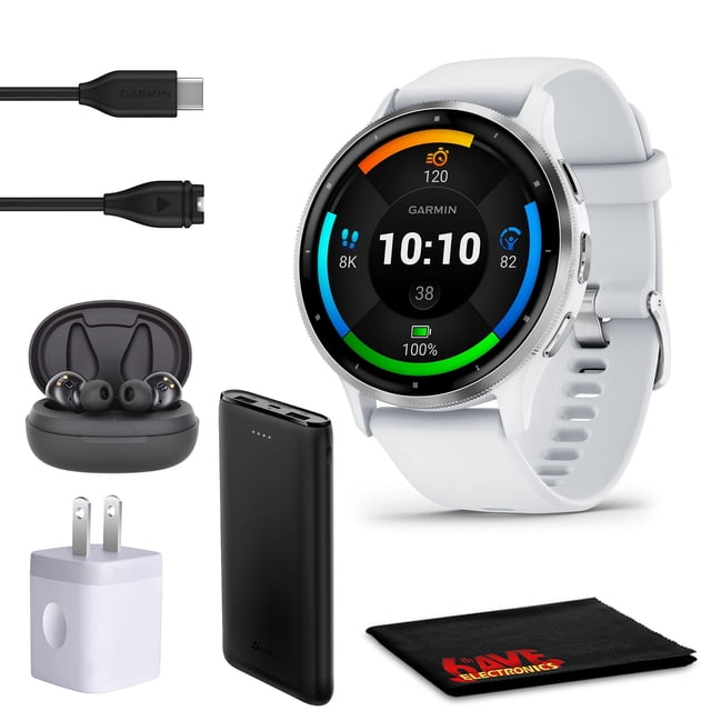 Reloj inteligente Garmin Venu 3 45 mm de acero inoxidable plateado AMOLED