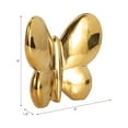 thumbnail image 4 of Ceramic Balloon Butterfly Sculpture for Home Decor - Ornaments for Bathroom, Office, Room and Living Room Display Styling - Sculptural Figurine for Shelf or Coffee Table Decor - 5", Gold & Metallic, 4 of 13