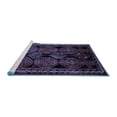 thumbnail image 2 of Ahgly Company Machine Washable Indoor Square Persian Blue Traditional Area Rugs, 7' Square, 2 of 4