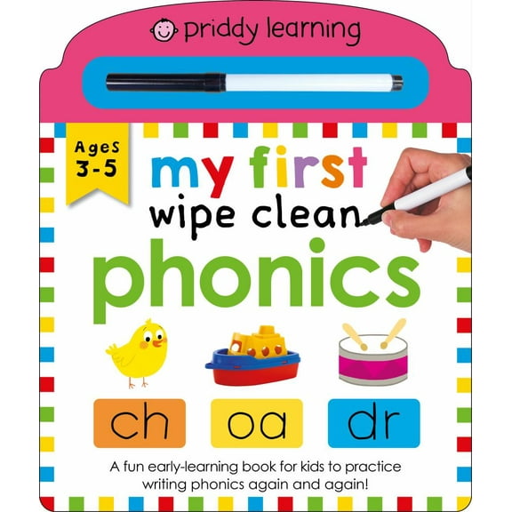 Priddy Learning: My First Wipe Clean Phonics (Board Book)