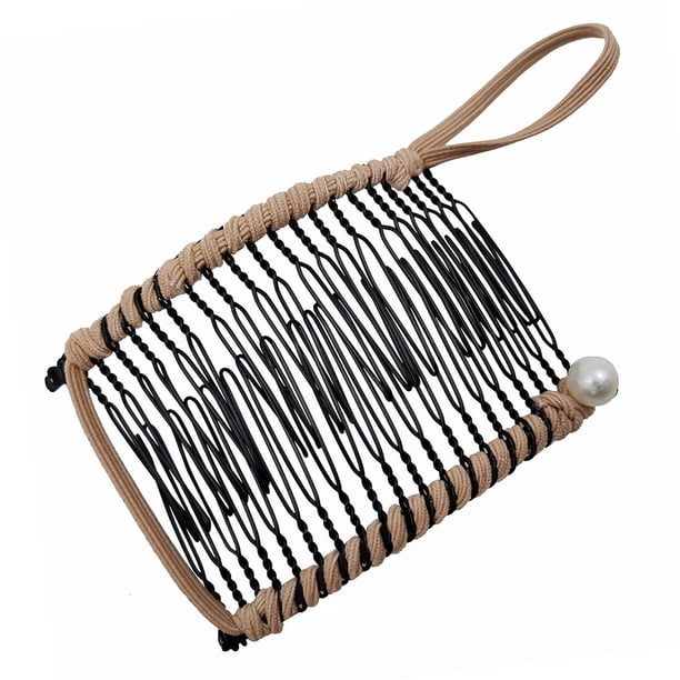 Pinzas para el cabello para mujeres, pinzas para peinar, pinzas para el cabello para niñas, pinza vintage para el cabello, peine doble, accesorio para el cabello, anillo de compromiso elástico de 20 d
