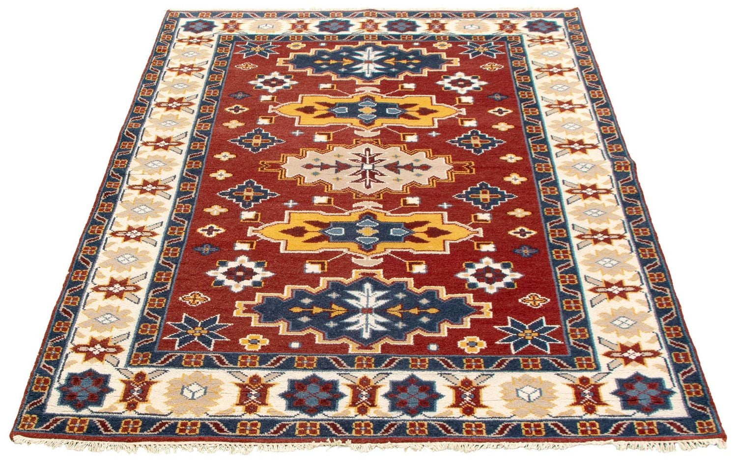 ECARPETGALLERY 100% Wool Traditional Indoor Area Rug for Entrance, Bedroom