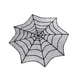 thumbnail image 1 of Mantel redondo de Halloween con diseño de telaraña y diseño gótico. Red de 75 cm, 1 of 9