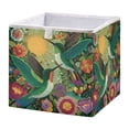 thumbnail image 2 of Storage Basket Foldable Open Organizers for Clothes Toys Books15.75x10.63x6.96in Two Affectionate Green Hummingbirds, 2 of 8