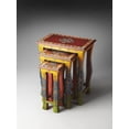thumbnail image 3 of Beaumont Lane Modern Wood Transitional Hand Painted Nesting Tables, 3 of 4