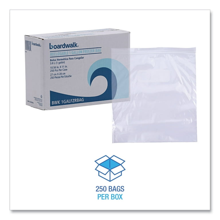 Reclosable Food Storage Bags, 1 gal, 2.7 mil, 10.5 Reclosable Food Storage Bags, 1 gal, 2.7 mil, 10.5