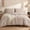Beige, variant on MARNUR Queen Comforter Set, 7 Pieces Boho Tufted Bed in a Bag, All-Season Prewashed Soft Bedding Set with Comforter, Sheets, Pillowcases & Shams, Emerald Green