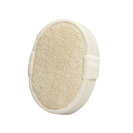 CHELIASD Natural Loofah Sponge 1 Pack Exfoliating Body Scrubber for Shower Organic Biodegradable Bath Luffa with Thin/Thick Textures Body Exfoliator for Men & Women Hanging Rope
