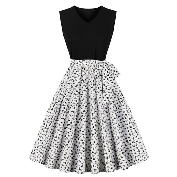 Sleeveless Dress for Women Wool Double Sided V Neck Casual Dress Midi 1 Pc