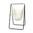 thumbnail image 2 of Zimtown 660LB Heavy Duty Hammock Chair Set, Indoor/Outdoor Hanging Swing with Stand & Cushion, Beige, 2 of 7