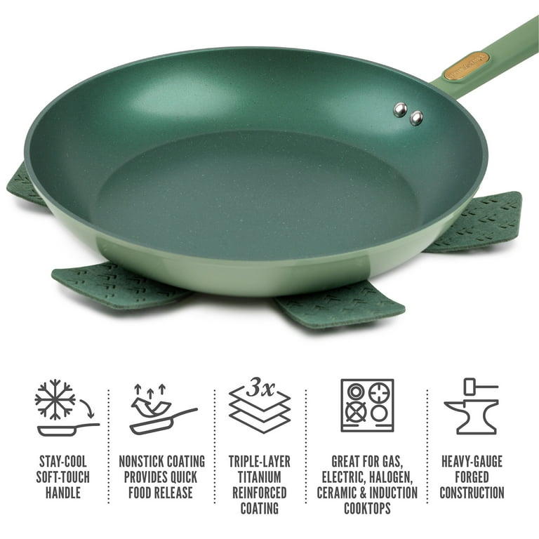 Buy 5 Piece Sage Green Non Stick Pan Set from Next USA