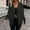 Black, variant on Oplxuo Women's Fall Dolman Sleeve Oversized Cardigans Sweater Open Front Rib Knit Outerwear