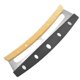 thumbnail image 5 of Cortador de pizza de 33,5 CM, cortador de pizza mecedora con mango de madera doble, cuchilla para cortar pizza de acero inoxidable con cubierta protectora, adecuado para cortar pizza BR Rojo Verde, 5 of 5