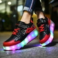 thumbnail image 5 of Kids Roller Skates Light up Shoes with Wheels Shoes LED USB Charging Roller Sneakers for Girls Boys Birthday Christmas Gift, 5 of 15