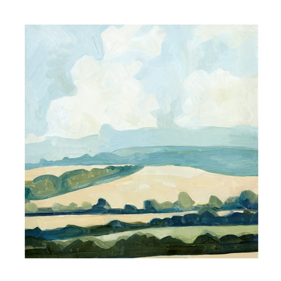 Emma Caroline 'Fieldscape II' Canvas Art