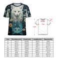 thumbnail image 2 of Watercolor Fox T-Shirt O Neck Oversize T-Shirts Short Sleeve Classic Tees Women Summer Graphic Tops, 2 of 5