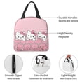 thumbnail image 4 of Insulated Lunch Bag for Women Pink Thermal Lunch Box for Work Office Reusable Meal Prep Tote with Padded Handle, 4 of 6