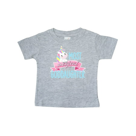 

Inktastic Most Magical Goddaughter- cute unicorn Gift Baby Girl T-Shirt