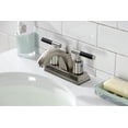 thumbnail image 2 of Kingston Brass FSC4648CKL Kaiser 4 in. Centerset Bathroom Faucet with Pop-Up Drain, Brushed Nickel, 2 of 5