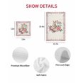 thumbnail image 7 of Easter Bunny Roses Kitchen Dish Towels for Drying Dishes Set of 4, Pink Floral Spring Linen Waffle Weave Microfiber Hand Tea Bathroom Towels Quick Dry & Absorbent Towel 12x12, 7 of 7